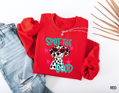 Spot the Good Dalmatian Adult Sweatshirt