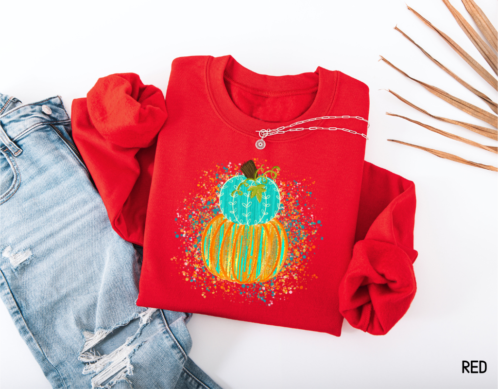 Colorful Pumpkin Adult Sweatshirt