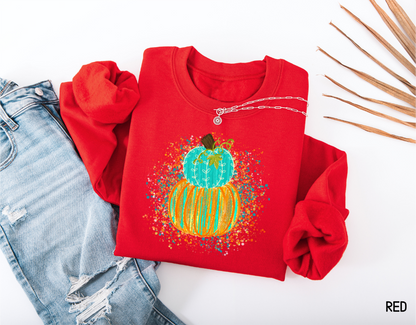 Colorful Pumpkin Adult Sweatshirt