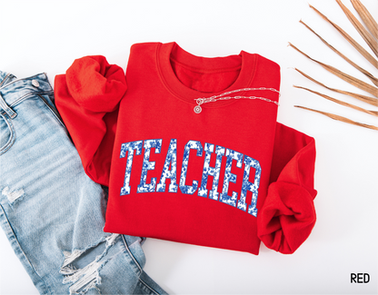 Toile Teacher Adult Sweatshirt