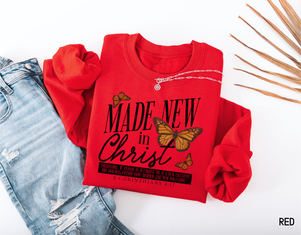 Made New in Christ Adult Sweatshirt