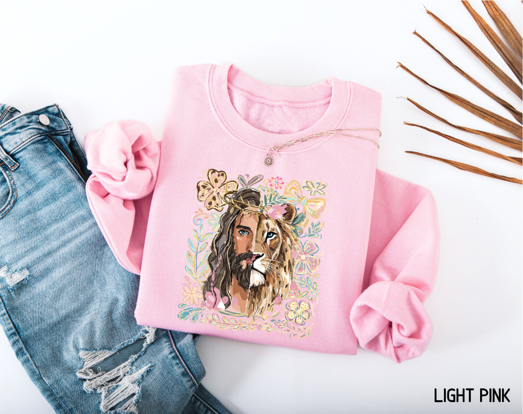 Jesus Lion of Judah Adult Sweatshirt