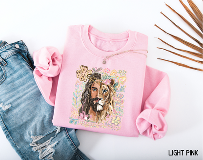 Jesus Lion of Judah Adult Sweatshirt