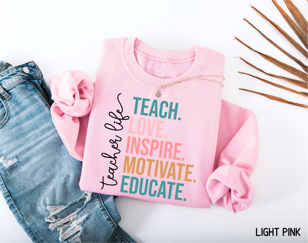 Teacher Life Adult Sweatshirt
