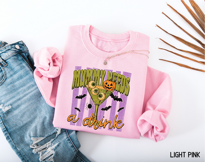 Mummy Needs a Drink Adult Sweatshirt