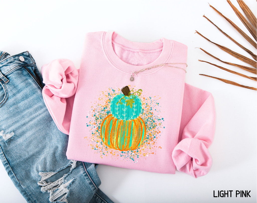 Colorful Pumpkin Adult Sweatshirt
