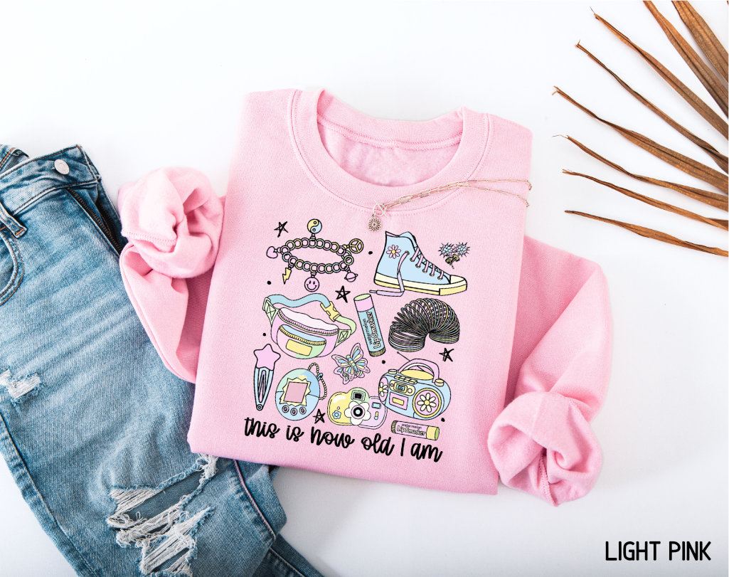 This is How Old I Am Adult Sweatshirt