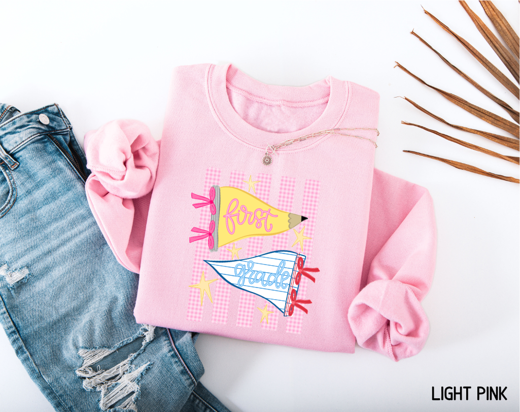 Pennant Grade Level Teacher Adult Sweatshirt