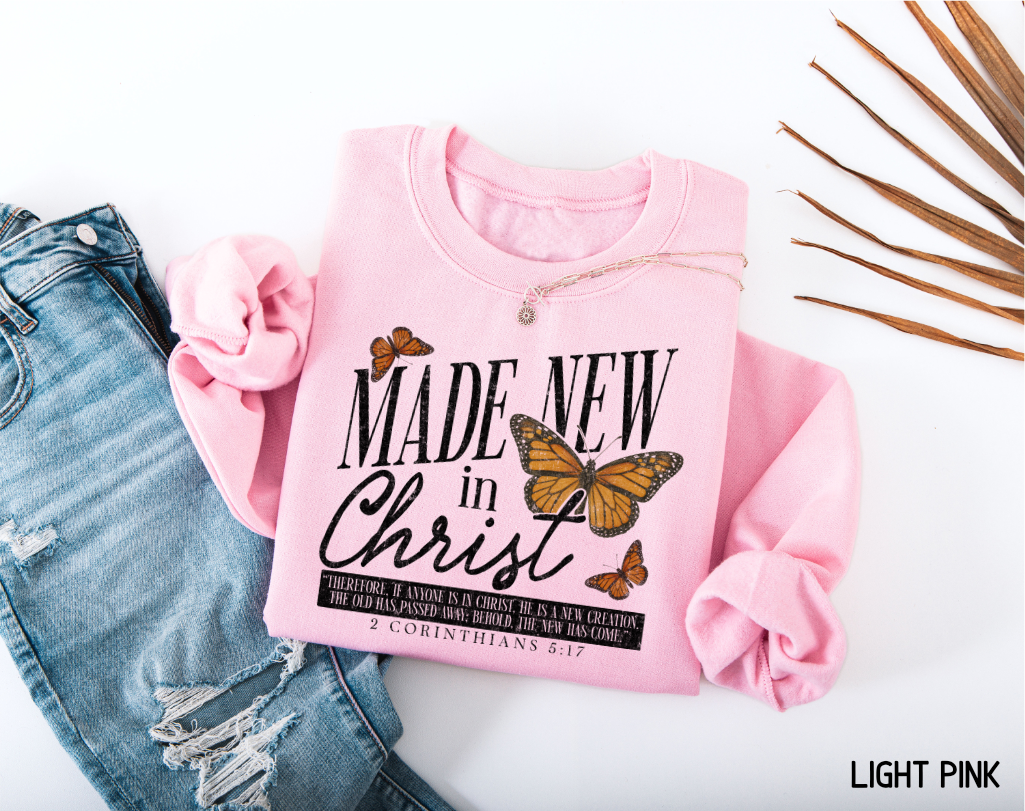 Made New in Christ Adult Sweatshirt