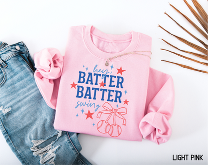 Coquette Hey Batter Batter Swing Adult Sweatshirt