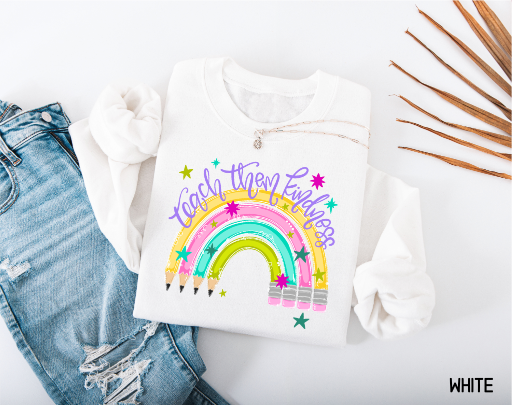 Teach Them Kindness Adult Sweatshirt