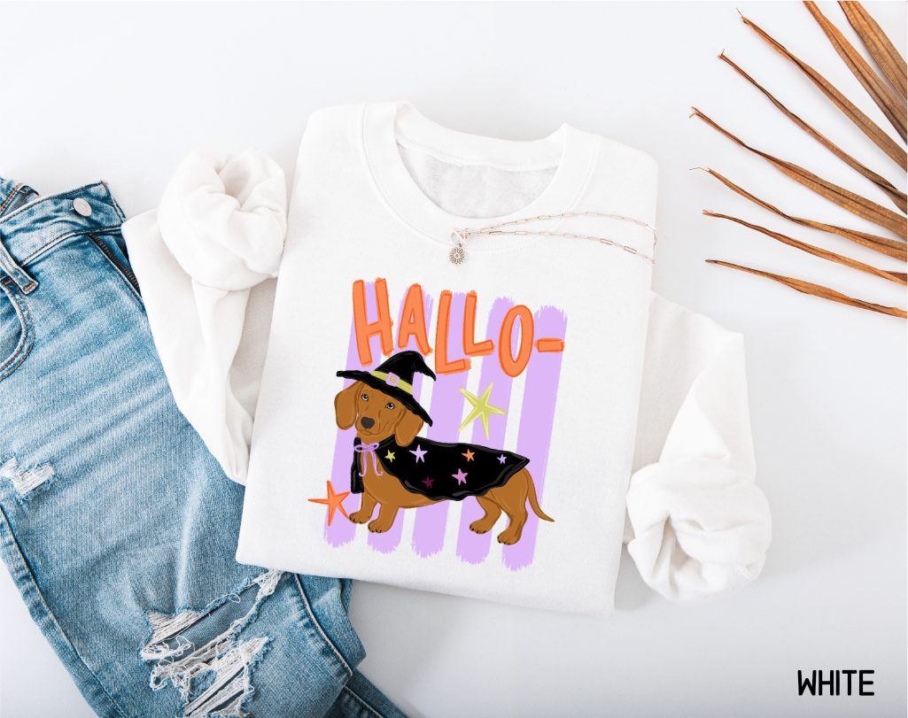 Dachshund Halloween Adult Sweatshirt