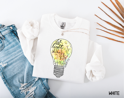 Let Your Light Shine Adult Sweatshirt