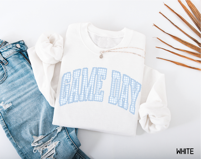 Gingham Game Day Adult Sweatshirt