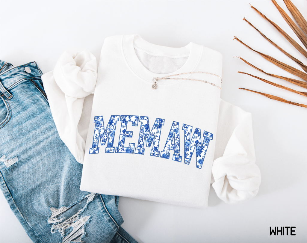 Toile Memaw Adult Sweatshirt