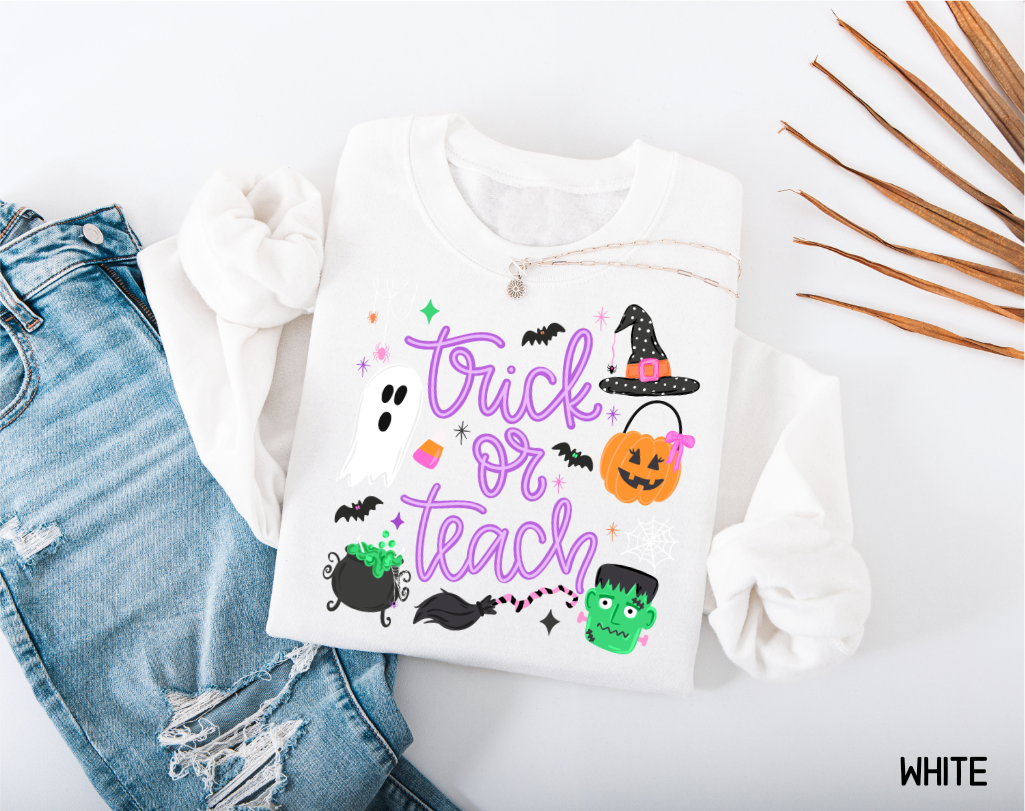 Trick or Teach Adult Sweatshirt