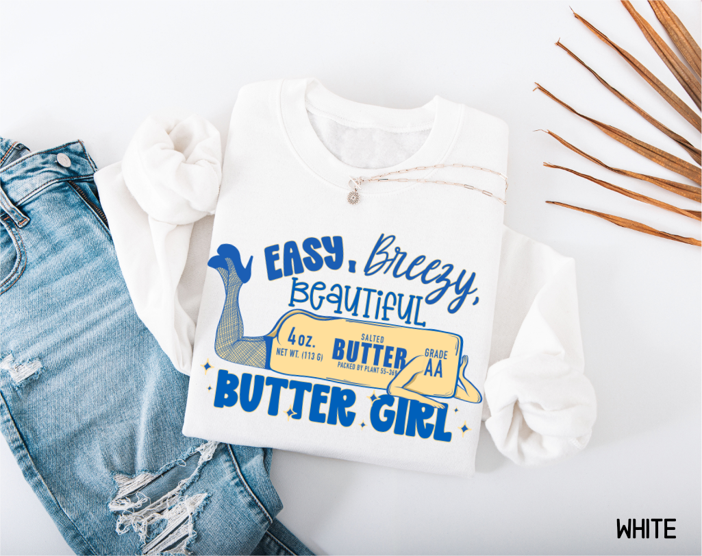 Butter Girl Adult Sweatshirt