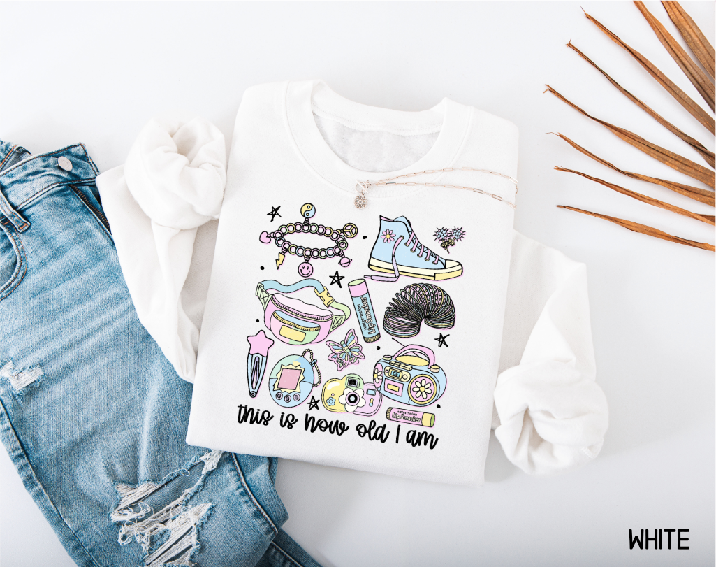 This is How Old I Am Adult Sweatshirt