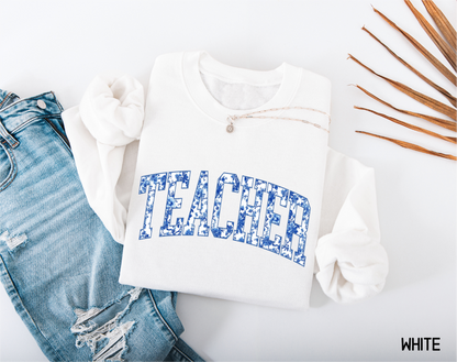 Toile Teacher Adult Sweatshirt