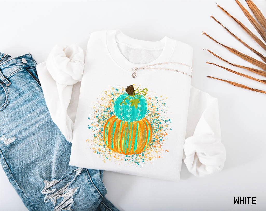 Colorful Pumpkin Adult Sweatshirt