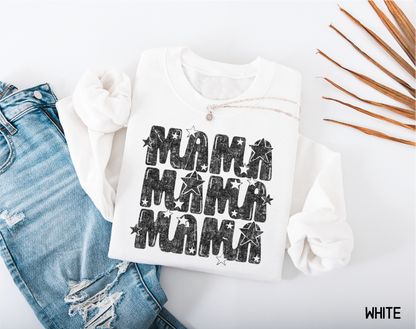 Mama with Stars Adult Sweatshirt