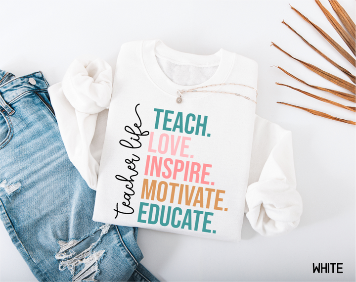 Teacher Life Adult Sweatshirt