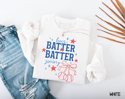 Coquette Hey Batter Batter Swing Adult Sweatshirt