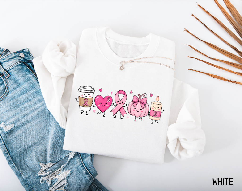 Breast Cancer Awareness Icons Adult Sweatshirt