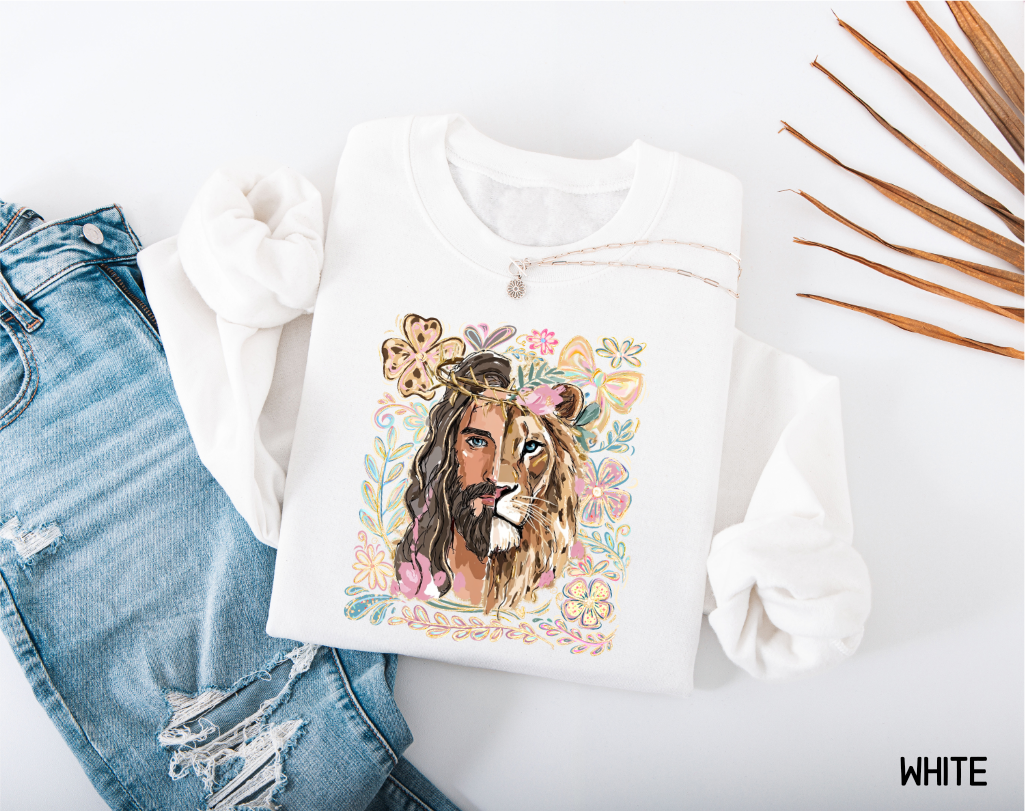 Jesus Lion of Judah Adult Sweatshirt