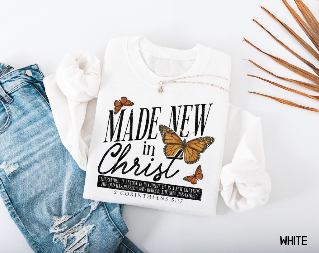 Made New in Christ Adult Sweatshirt