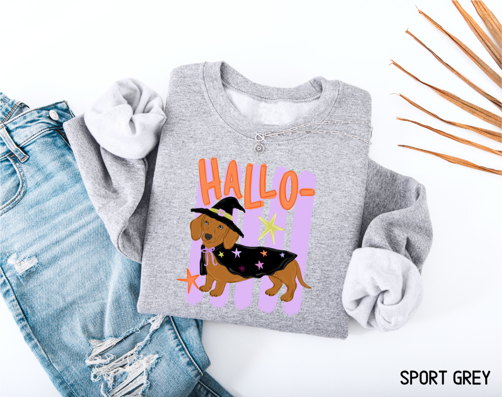 Dachshund Halloween Adult Sweatshirt