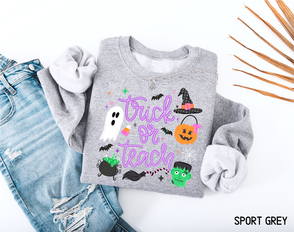 Trick or Teach Adult Sweatshirt