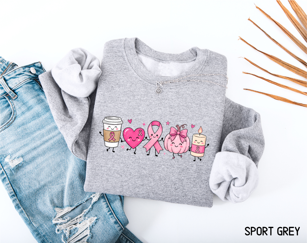 Breast Cancer Awareness Icons Adult Sweatshirt