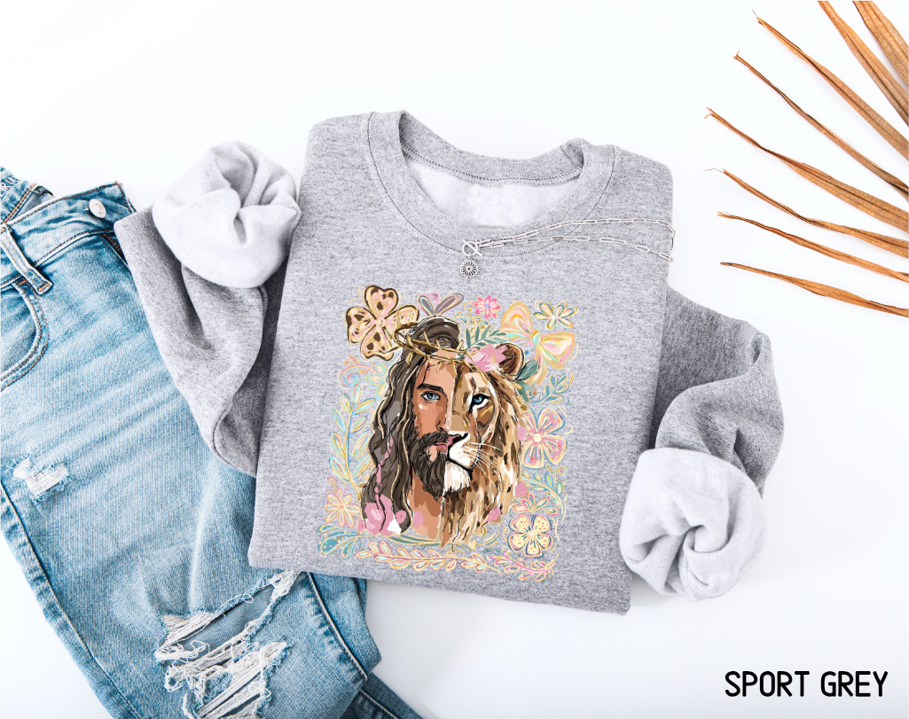 Jesus Lion of Judah Adult Sweatshirt