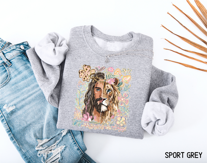 Jesus Lion of Judah Adult Sweatshirt