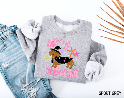 Happy Halloweenie Dachshund Adult Sweatshirt