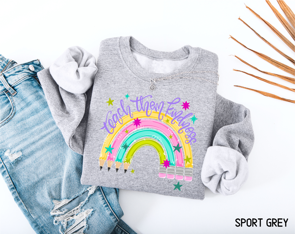 Teach Them Kindness Adult Sweatshirt