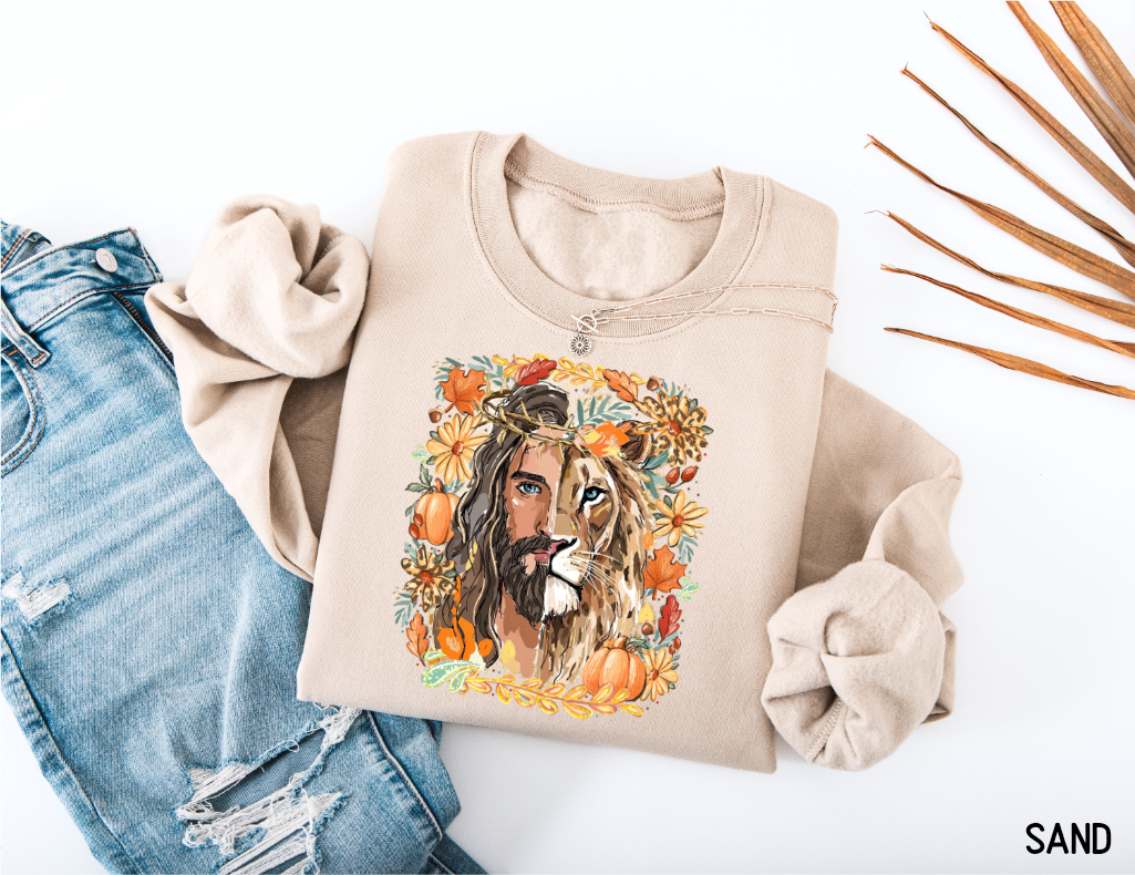 Jesus Lion of Judah Adult Sweatshirt