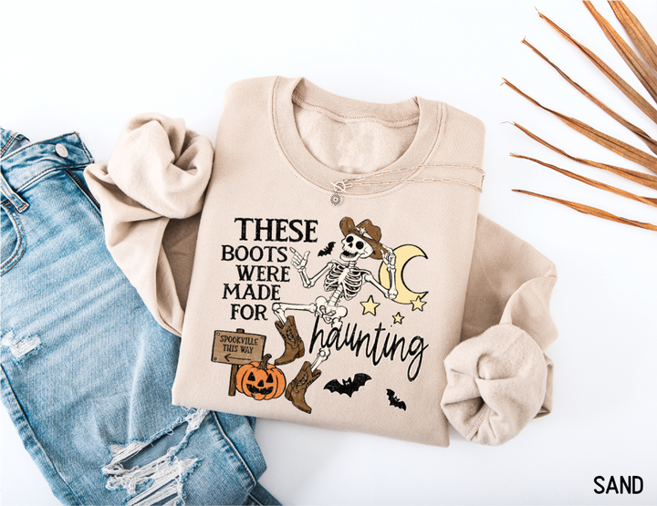 These Boots Were Made for Haunting Adult Sweatshirt