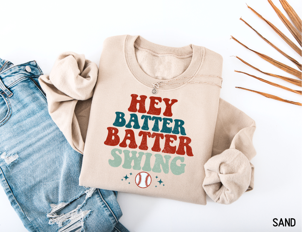 Hey Batter Batter Swing Adult Sweatshirt