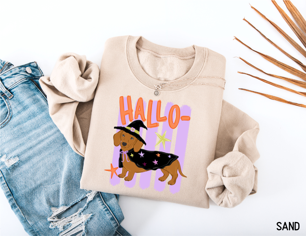 Dachshund Halloween Adult Sweatshirt