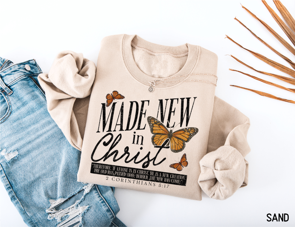 Made New in Christ Adult Sweatshirt