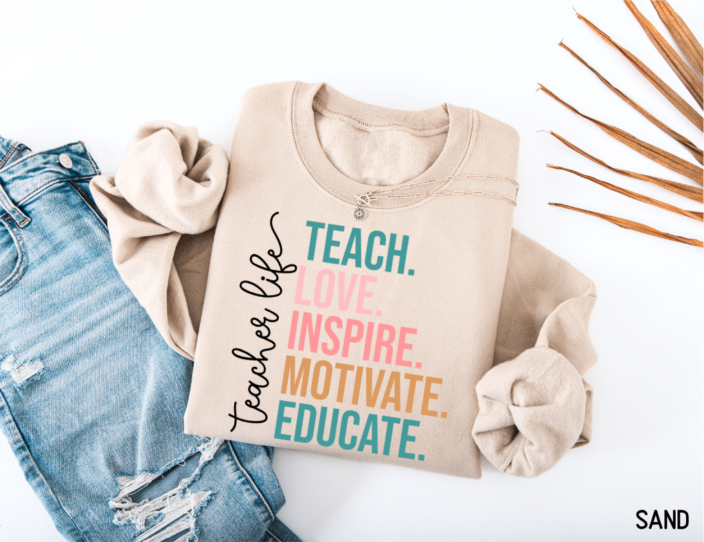 Teacher Life Adult Sweatshirt