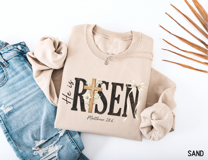 He Is Risen Adult Sweatshirt