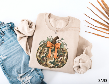 Camo Pumpkin Adult Sweatshirt