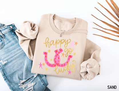 Happy Go Lucky Adult Sweatshirt
