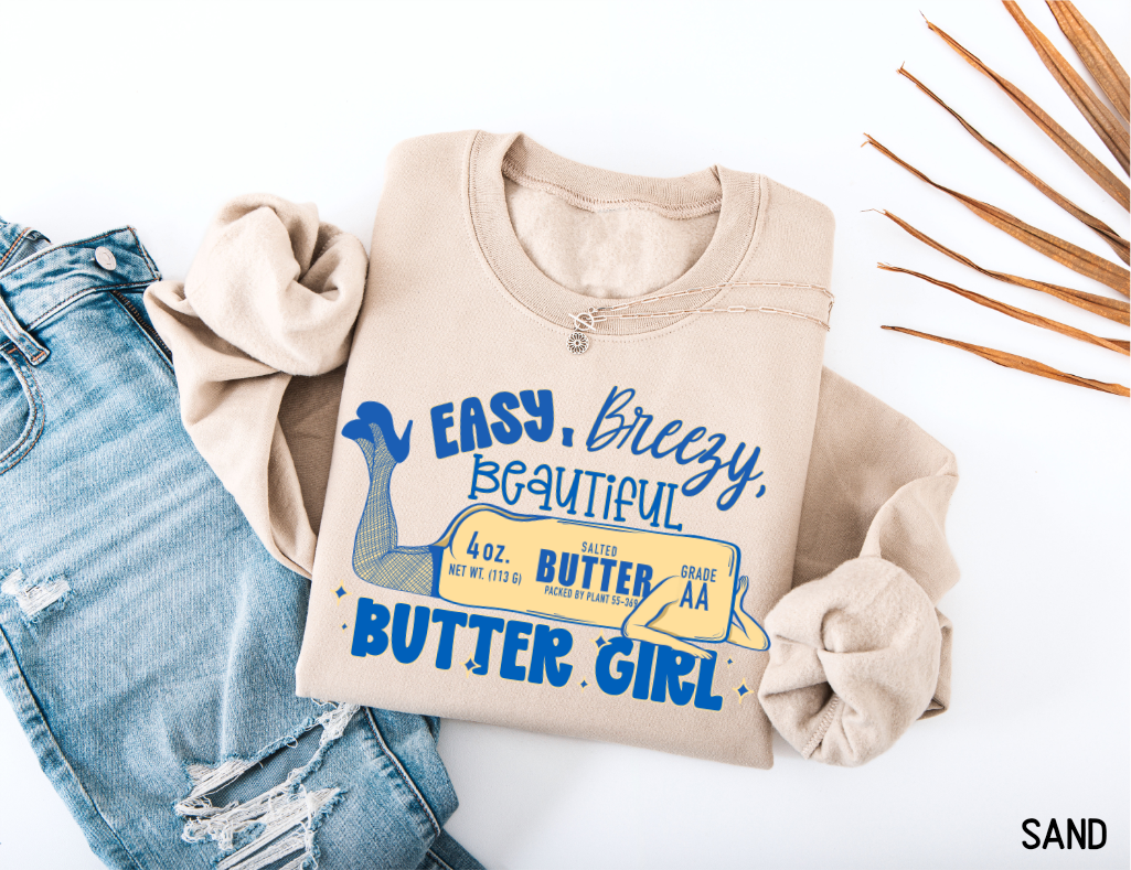 Butter Girl Adult Sweatshirt