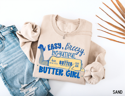 Butter Girl Adult Sweatshirt