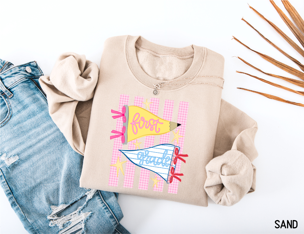 Pennant Grade Level Teacher Adult Sweatshirt