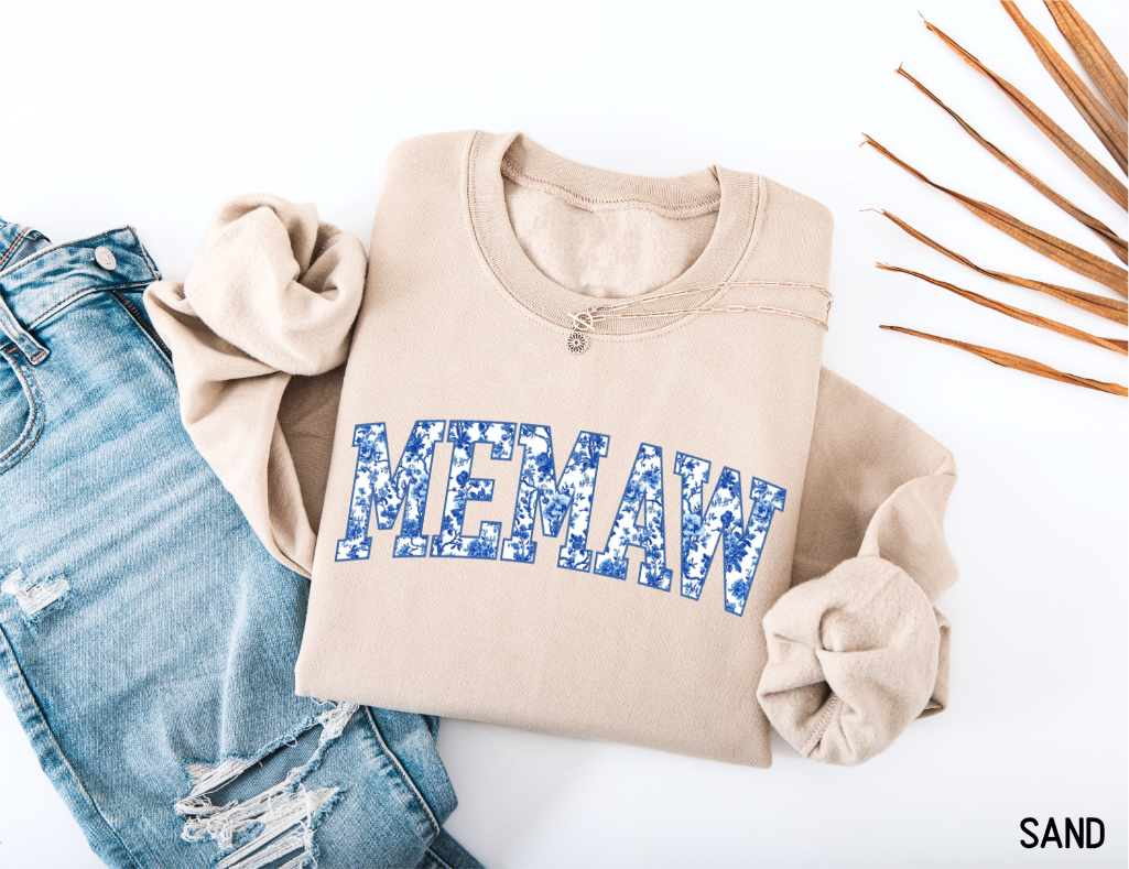 Toile Memaw Adult Sweatshirt